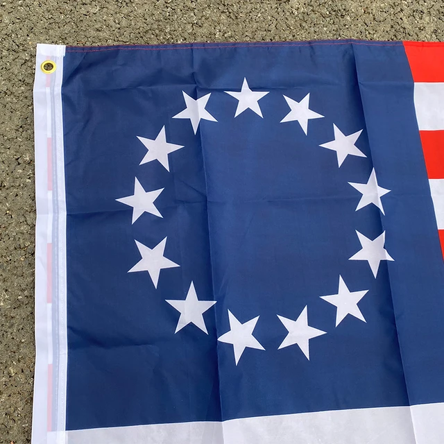 Free Shipping Aerxemrbrae Flag150x90cm Us Flag Double Sided Printed  Polyester 13 Stars Us Usa 1777 American B Ross Flag - Flags - AliExpress