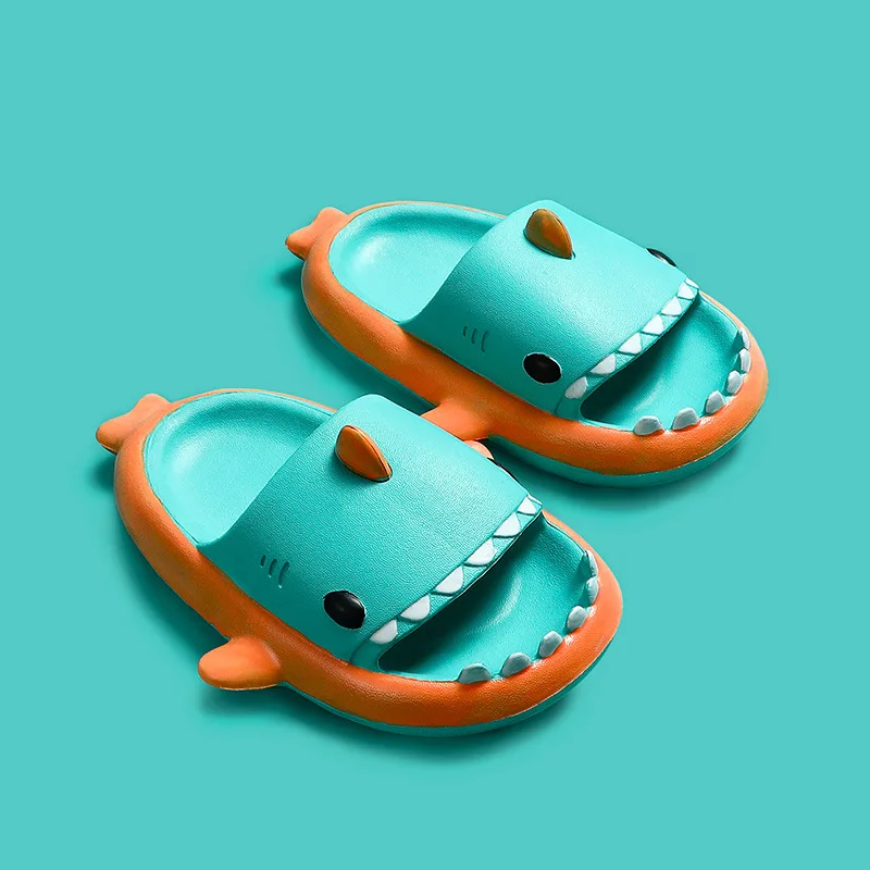 Cute Shark Children Sandals Kids Slippers Summer Beach Shoes For Boys Girls Waterproof Antiskid Bathroom Soft Baby Indoor Shoes children's shoes for sale