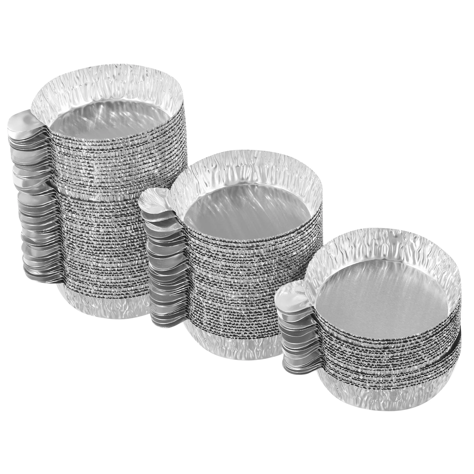 100pcs Aluminum Foil Weighing Trays - Sample Weighing Dishes For Cooking & Lab Use