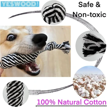 Puppy Rope Toys for Small Dogs, Rope Candy Toys, Puppy Dental Cleaning Chew Toys Knots Dog Rope Toy for Aggressive Chewers Smart 3