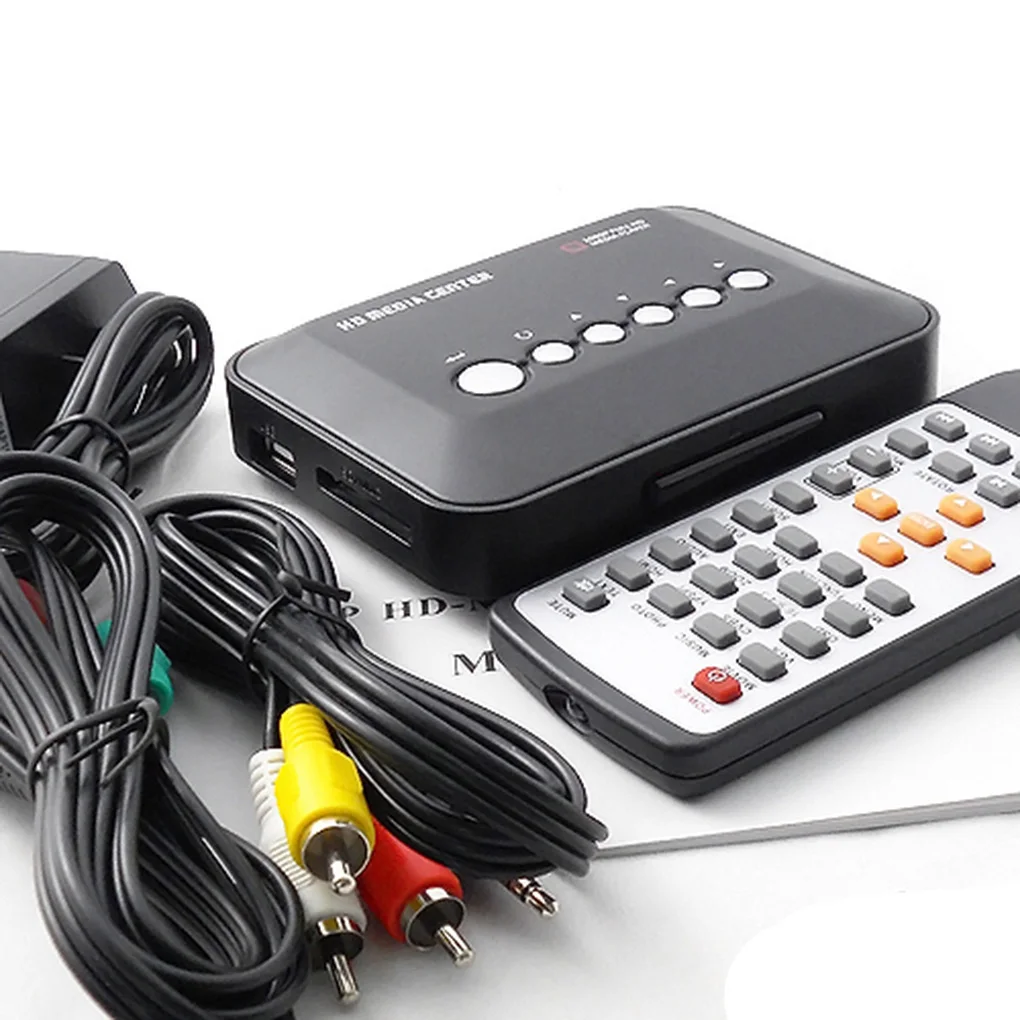 

Mini Full HD1080P MKV HDD HD Media Player Center HD AV VGA USB SD MMC Remote Controller Player EU Plug