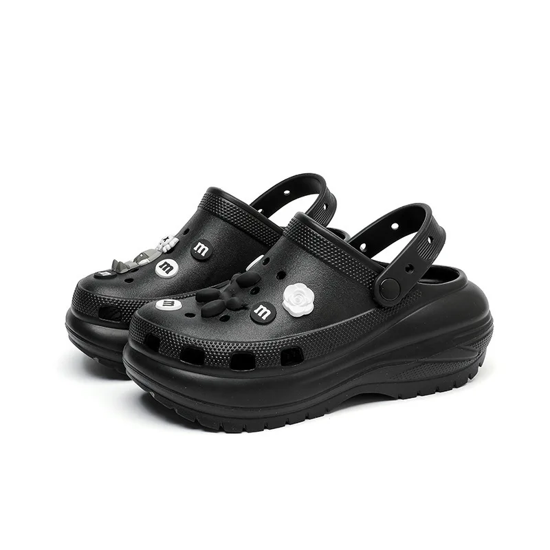 2023 Garden Shoe Cloud Platform Women's Shoes Wedge Heel Sandals Light and Comfortable Fashion Baotou Dongdong Beach Sandals