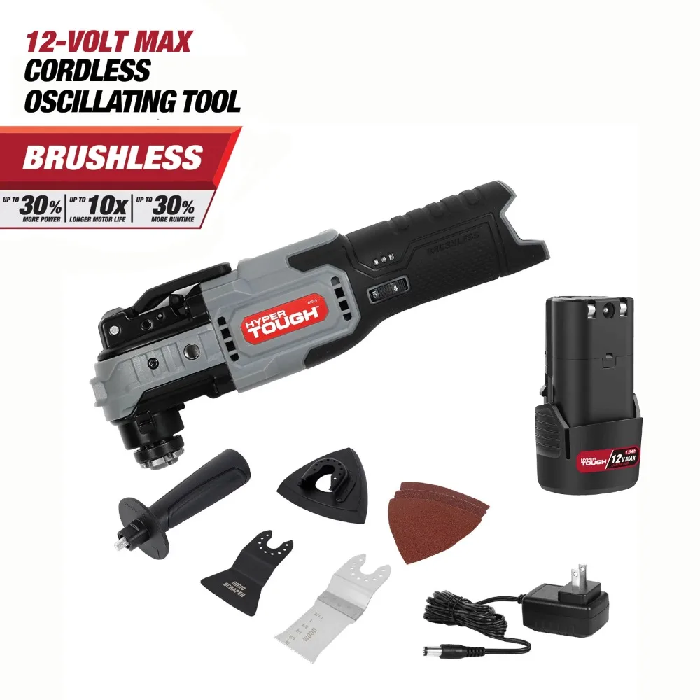 

Handheld 12V Max Lithium-Ion Brushless Oscillating Multi-Tool with 1.5Ah Battery and Charger Power Tool Easy Operate