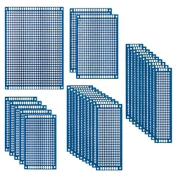 Enhanced Blue Double - Sided PCB Board Pack - DIY Electronic Kit with Free Shipping (7x9cm - 10pcs)