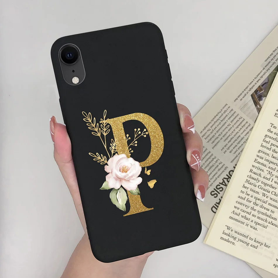 Cute Black Cat TPU Silicone Phone Case - Pretty Fashion Letters Design, Stylish Back Cover