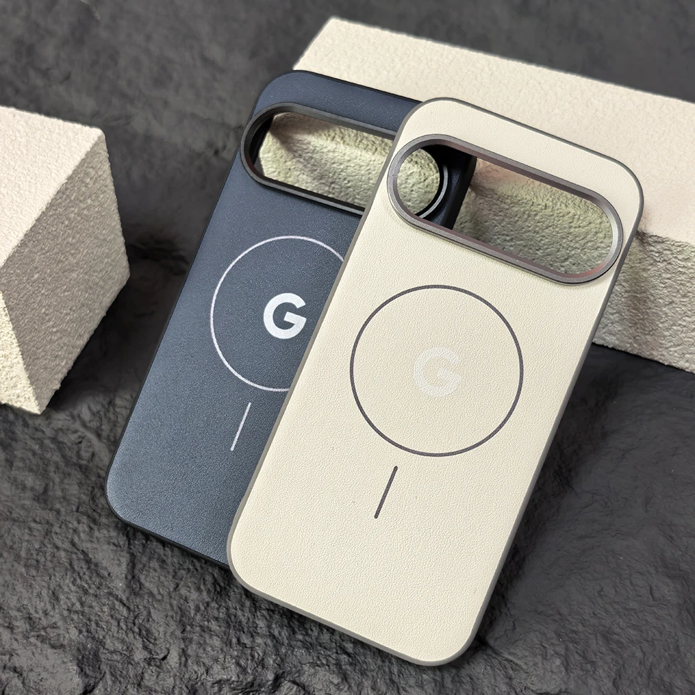 Premium Soft PU Leather Magnetic Phone Case | Metal Lens | Magsafe Wireless Charging | Anti-Slip Design