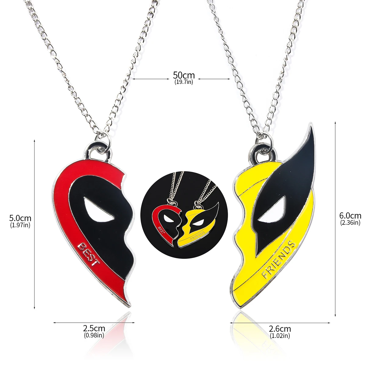 Best Friends Clown Mask Keychain Pendant Bracelet Love Combo Jewelry for Friends friend jewelry