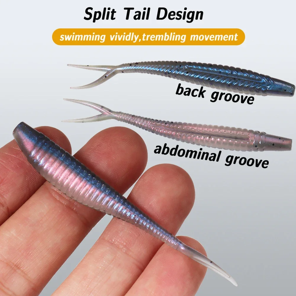 Softlure Angelköder Set Mit Offset Haken Und Angelbox_voghion.com
