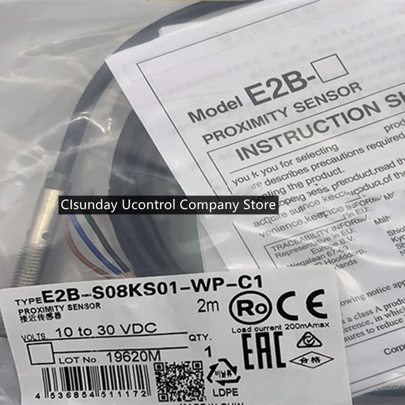 

3PCS New proximity switch E2B-S08KS01-WP-B1 E2B-S08KS01-WP-B2 E2B-S08KS01-WP-C1 E2B-S08KS01-WP-C2