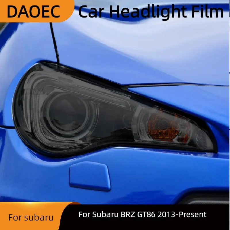 

Защитная затеняющая пленка для автомобильных фар Subaru BRZ GT86 2013-в наличии, дымчато-черная Прозрачная защитная наклейка из ТПУ, аксессуары