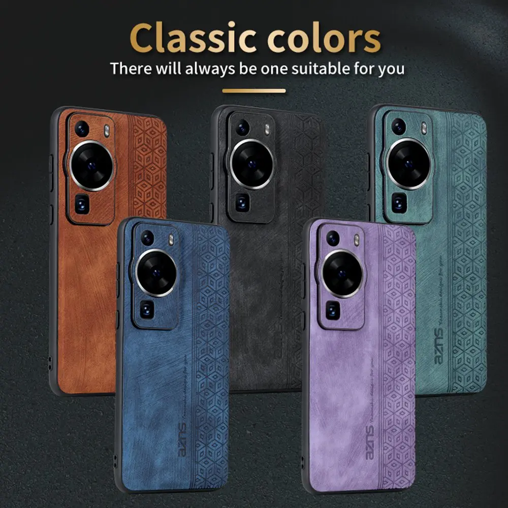 Ultrathin Leather Cube Pattern Shockproof Phone Case