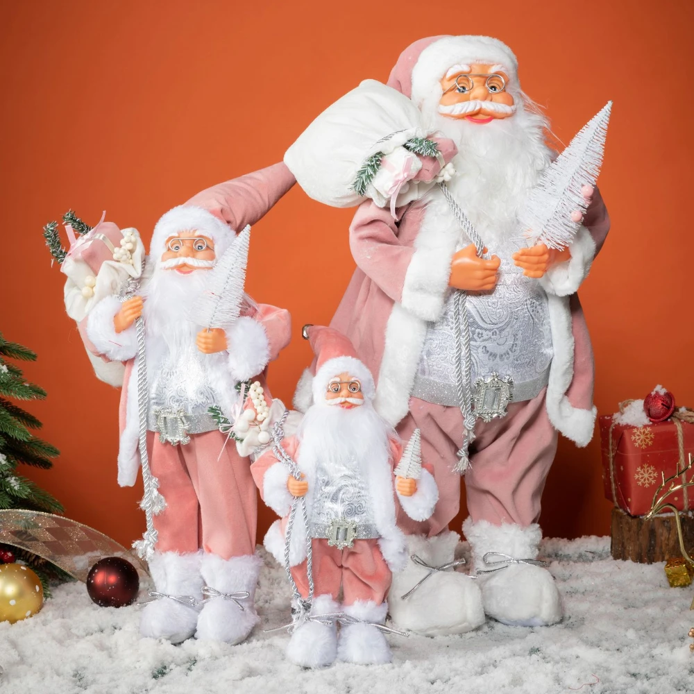 

Big Size Christmas Dolls Santa Claus Toys Xmas Figurines Christmas Gift for Kid Gift Christmas for Home Window Table Decoration