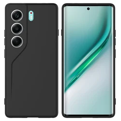 Premium Rugged Armor Silicone Case with Microfiber Lining for Tecno Camon 40 Pro 4G (Black)