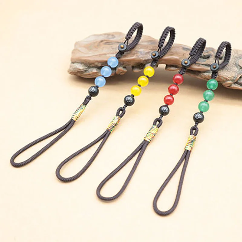 Teapot rope purple sand pot cover shatter proof manual creative boutique hanging buckle rope high-grade stationery jade chalcedo