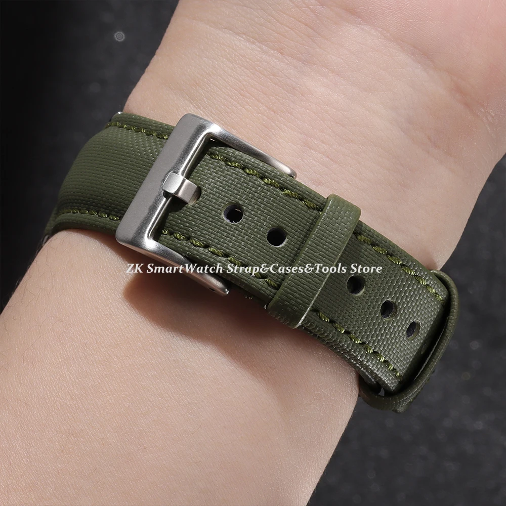 High-Quality Sailcloth Quick Release Waterproof Watch Bands for Men and Women (20mm/22mm)