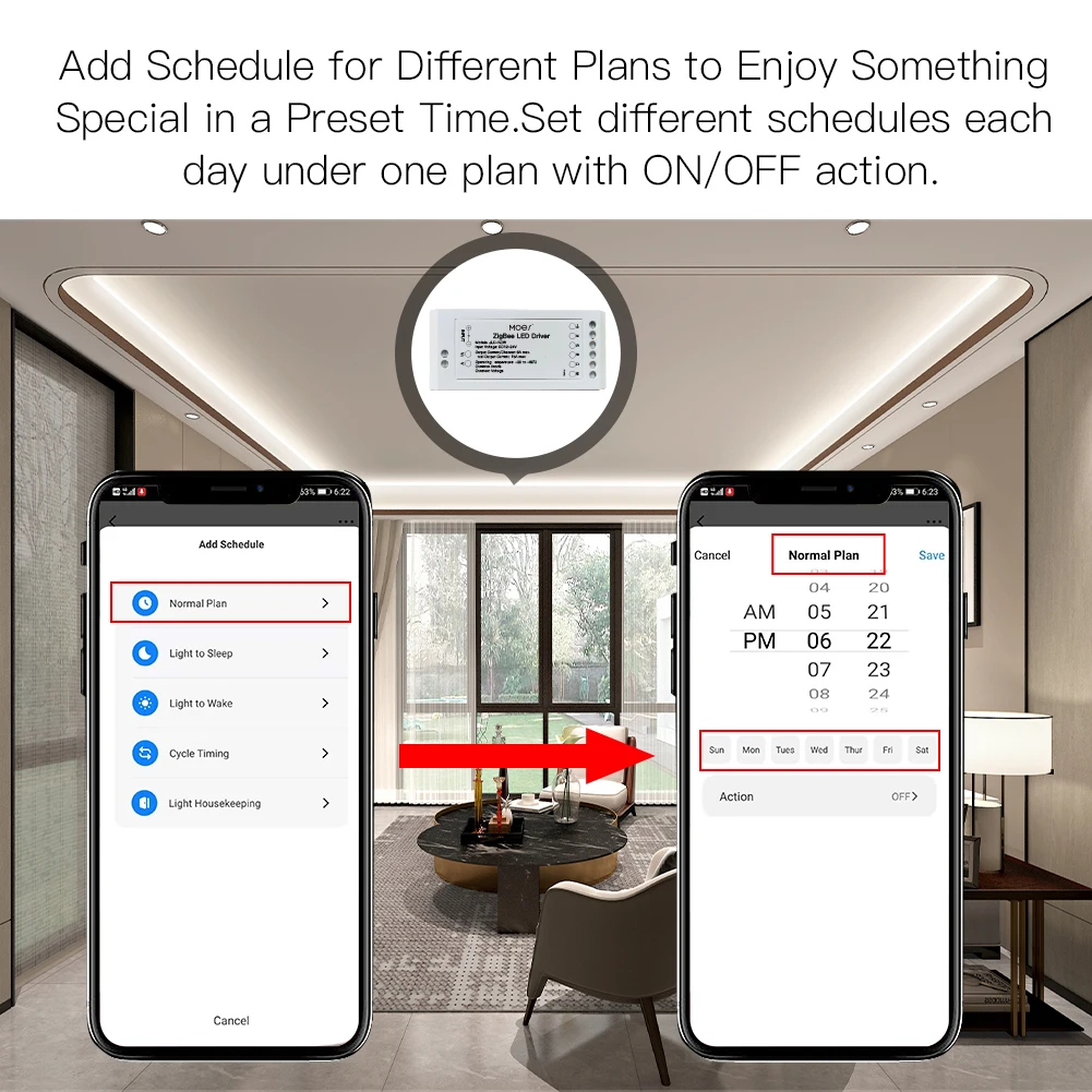 MOES ZigBee Smart Dimmer Module Swtich RGB CCT for LED Strip Smart Life Tuya App Control with Alexa Echo Goolge Home smart light switch led dimmer switch led dimmer controller smart dimmer switch lamp dimmer led strip switch led string dimmer power cords dimmer switch