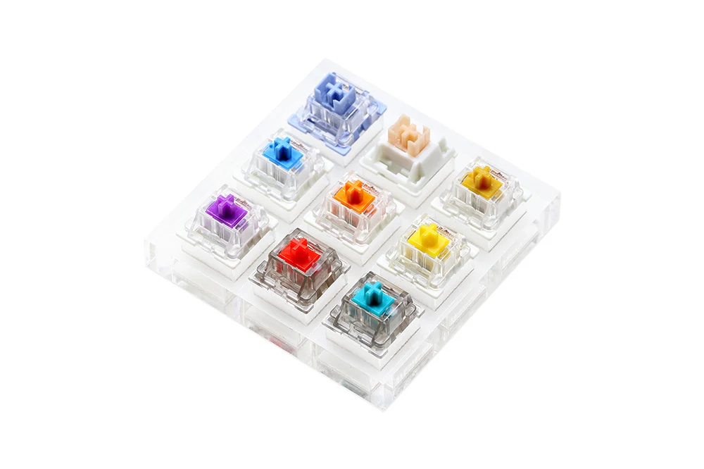 Otm Outemu Switch Tester Silencioso Linear Tátil Oceano Mar Vermelho Limão Roxo Rosa Jade Cal Pêssego Prata Panda Vermelho Silencioso Ciano - Imagem 2