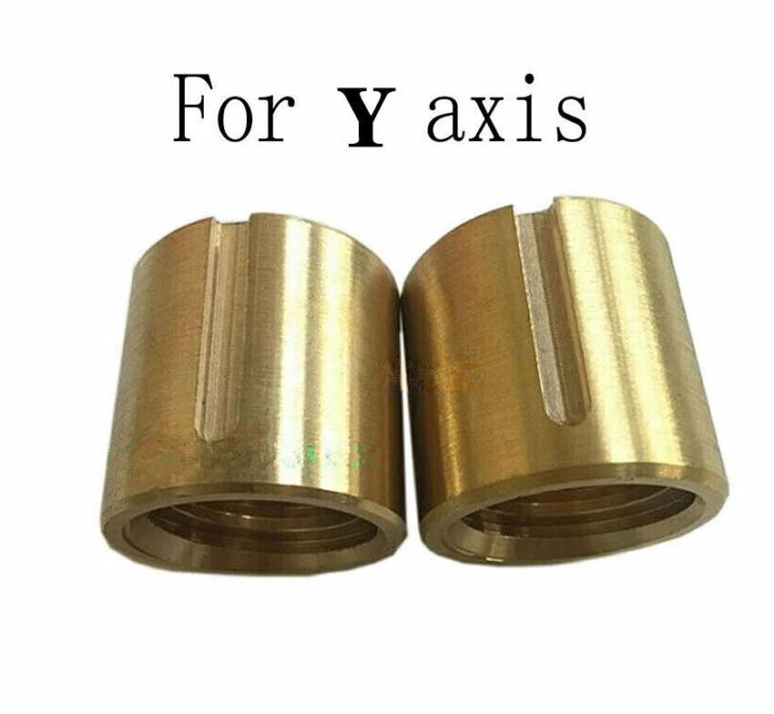 

1Set (2pcs) Bridgeport Milling Machine Brass Cross Feed Copper Nut CNC Y Axis Vertical Mill