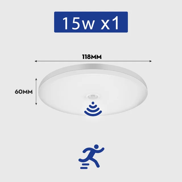 Motion Sensor Ceiling Lamp LED PIR Hanging Ceiling Lights for Home Lighting Room Hallways