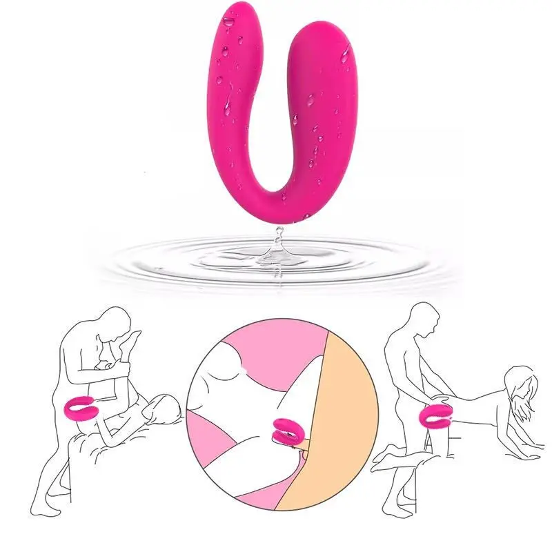 Couple Vibrator Wearable U Type Vibrator For Women Vagina Clitoris Stimulate G-Spot Massage Masturbator Female Adults Sex Toys