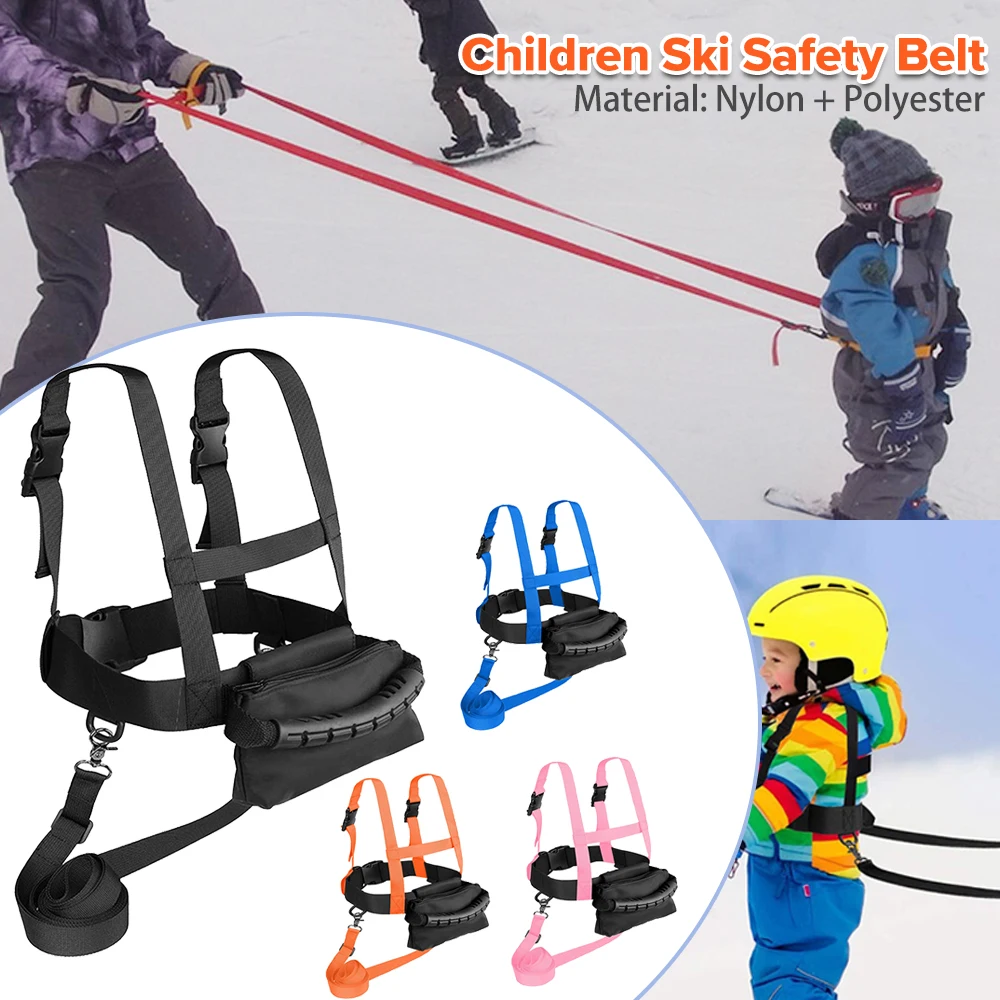 ReliableDurableChildrenSkiSafetyBeltWithTractionRopeForSnowboardingKidsWear
