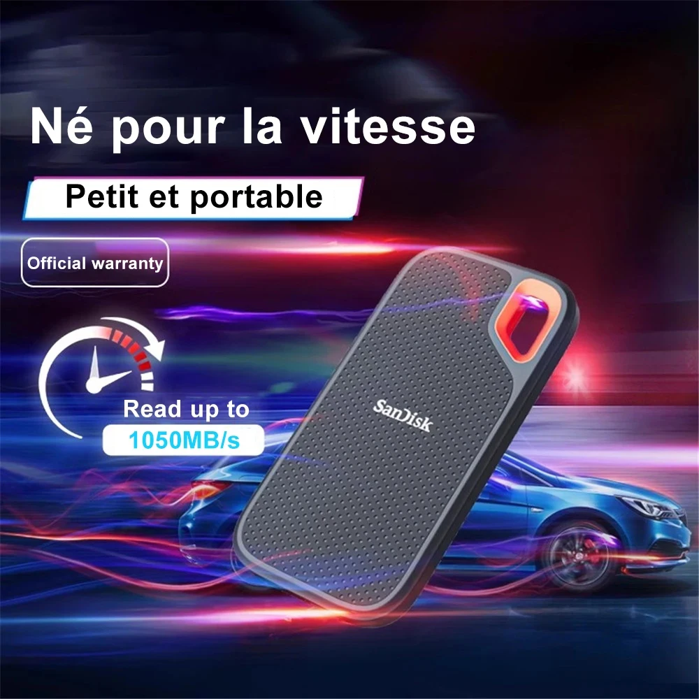 SanDisk-Disque Dur Externe SSD E61, Portable, 500 Go, 1 To, 2 To, 4 To, Type -C/A, USB 3.2, Gen2, pour Ordinateur Portable - AliExpress