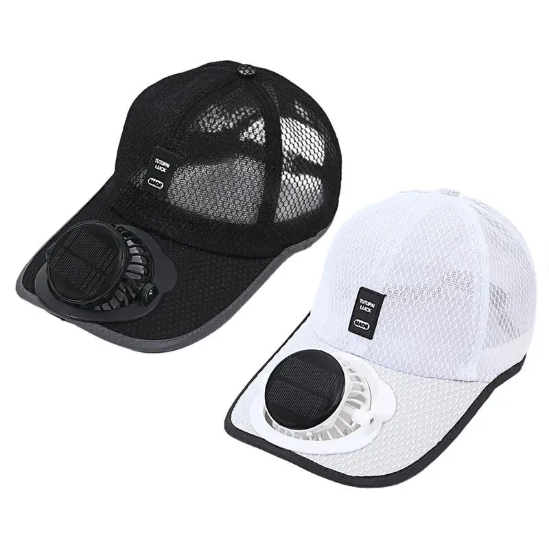 Summer Fan Sunhat Women Men Fan Baseball Hat Solar Charging Sun Protection