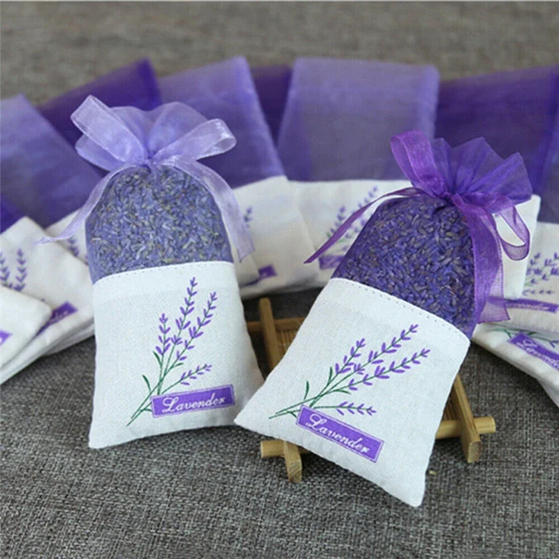 30PCS Empty Sachet Bags Portable Lavender Fragrance Aroma Moth Repellent Pouch Home Dry Flower Sachets Wrap