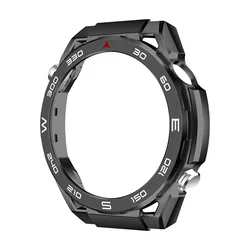 High - Quality Protective PC Case Cover for Huawei Watch 46mm - Ultimate Durable Skin Shell Bumper (Black)