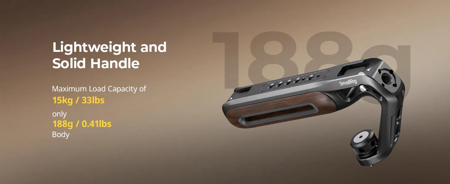 Top Handle with (1/4" & 3/8") Two-in-One Locating Screw Ergonomic Handgrip for S
