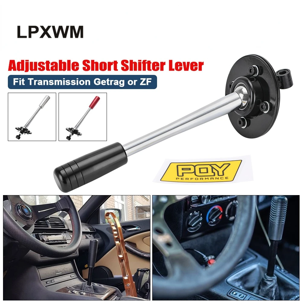 Drift Tuning Adjustable Short Shifter Lever with Knob Kit For 85 10 BMW