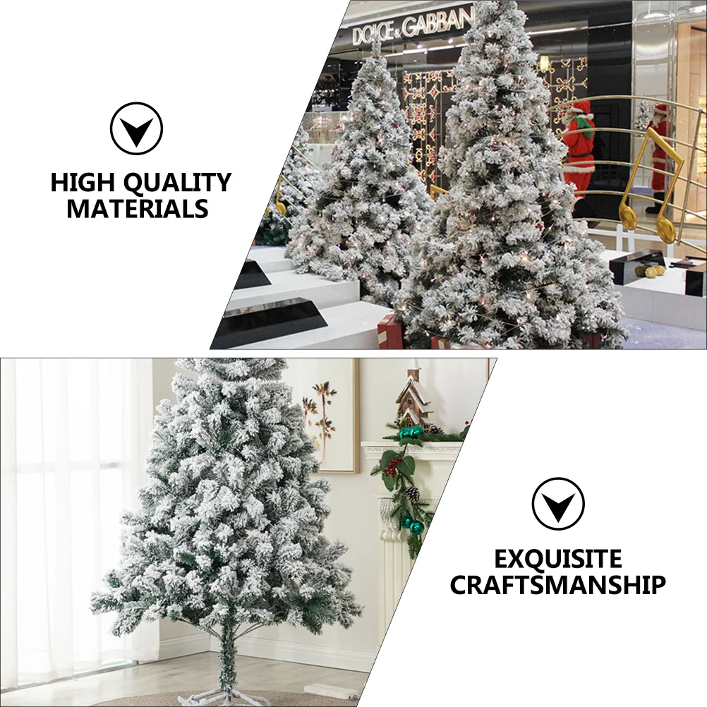 

Props Artificial Christmas Tree Flocking Snow Christmas Tree For Home Adornment Festival Decoration Xmas Party Decor(60cm70T)