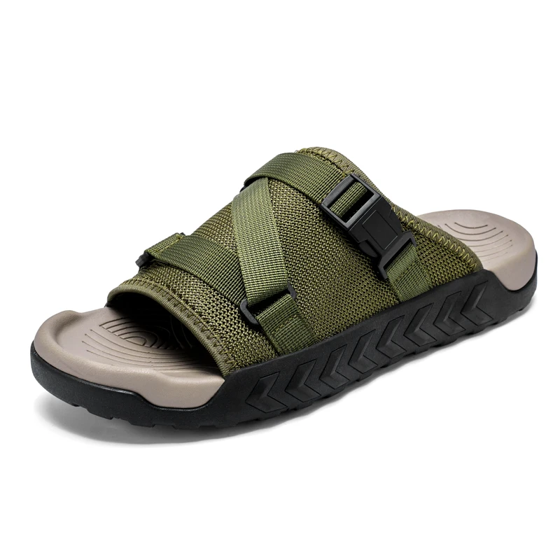 Summer Men Adjustable Outdoor Slippers Anti Slip Size 39-45