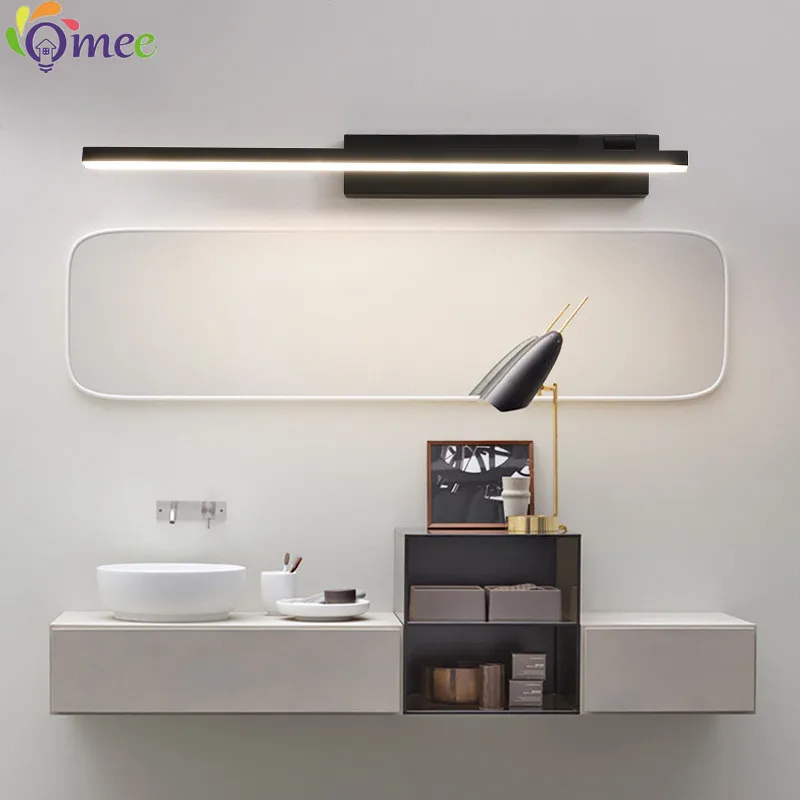 L40cm L60cm L80cm LED Wall Lamp Bathroom Mirror Light Waterproof Modern Acrylic Wall Lamp Deco Bathroom Vanity Lights AC85-265V