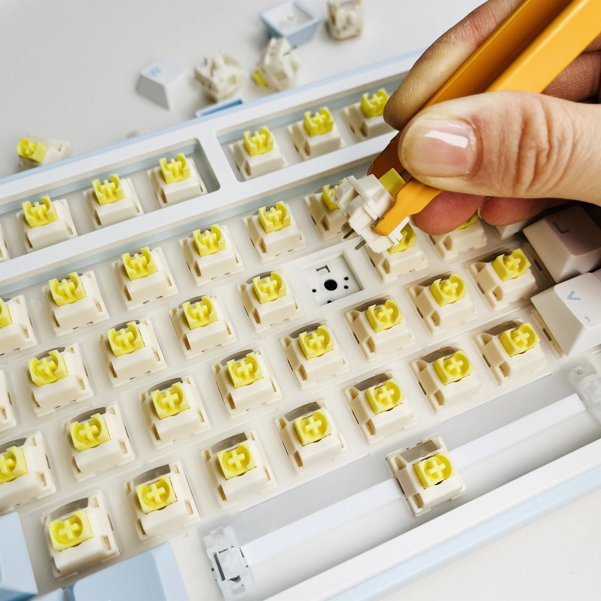 TTC Crescent Switch Mechanical Keyboard Linear Switches MX 5pin 42g HIFI for Gaming 20 S6a66e169c75c46de9ceecd8f91c8701dJ