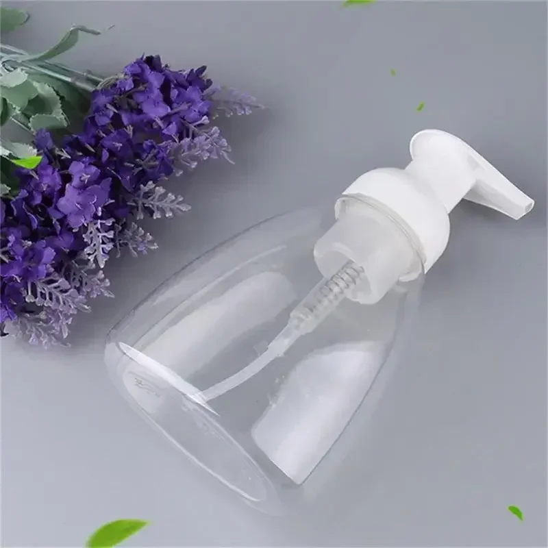 300ML Foam Bottle Transparent Mousse Bubble Bottle PET Plastic Hand Washing Liquid Bottles Facial Cleanser Soap Liquid Bottles
