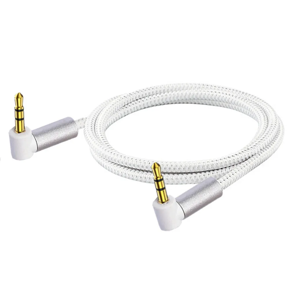 Right Angle 3.5mm Stereo Aux Audio Cable