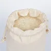 5/10 Pcs/Lot Home Kitchen 130g Natural Cotton Storage Bags Christmas Gift Fabric Package Plain Drawstring Pouches 15x20/20x30cm 3