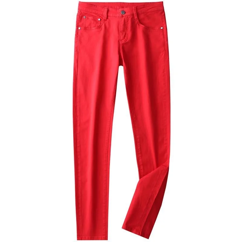 Unisex Michael Jackson Street Thriller Red Pants Modern Dance Jeans Trousers Cosplay MJ Stage Performance Costume Halloween
