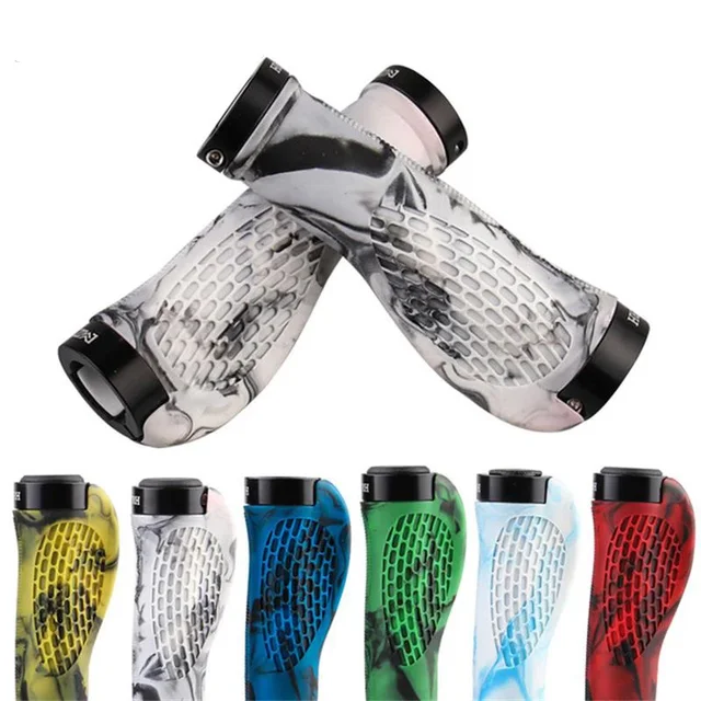 Anti-Skid Ergonomic Mountain Bike Grips Bicycle Flu For Bicycle Handlebar Grips Mtb Bicycle Cuffs Bike Accessories 6 Colors