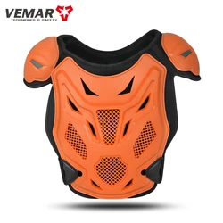 Youth Body Protection Armor Vest for Outdoor Sports Activities (Kids - Orange Armor)