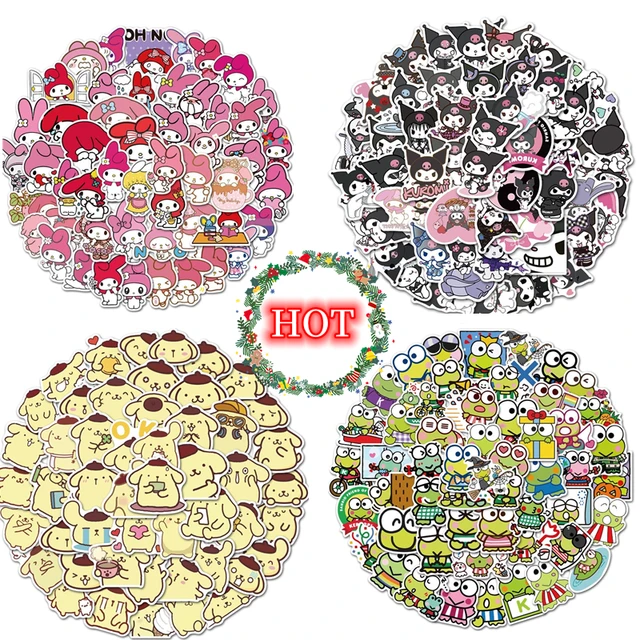 50pcs Hello Kitty Sticker Toys for Girls Kawaii Stickers Cute Sticker Pack  Sanrio Stickers Laptop Skin Kuromi My Melody Sticker