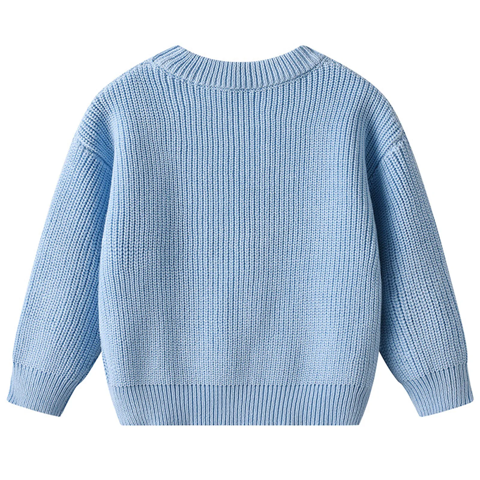  소녀 소년 의류 가을 겨울 자수 스웨터 라운드 넥 긴 소매 니트 탑 생일 케이크 스매쉬 사진 촬영용