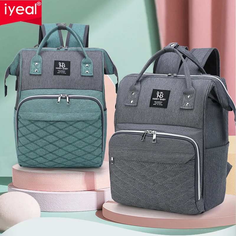 

New Mommy Bag Large Capacity Multifunctional Mommy Bag USB Charging Oxford Fabric Lightweight Maternal and Infant Bag