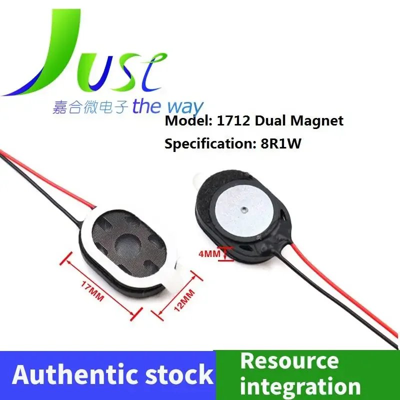 5pieces/lot  1712/2014/2015/2030 Speaker Dual Magnetic 8 Ou 1 Watt Oval Recording Pen Home Computer Speaker