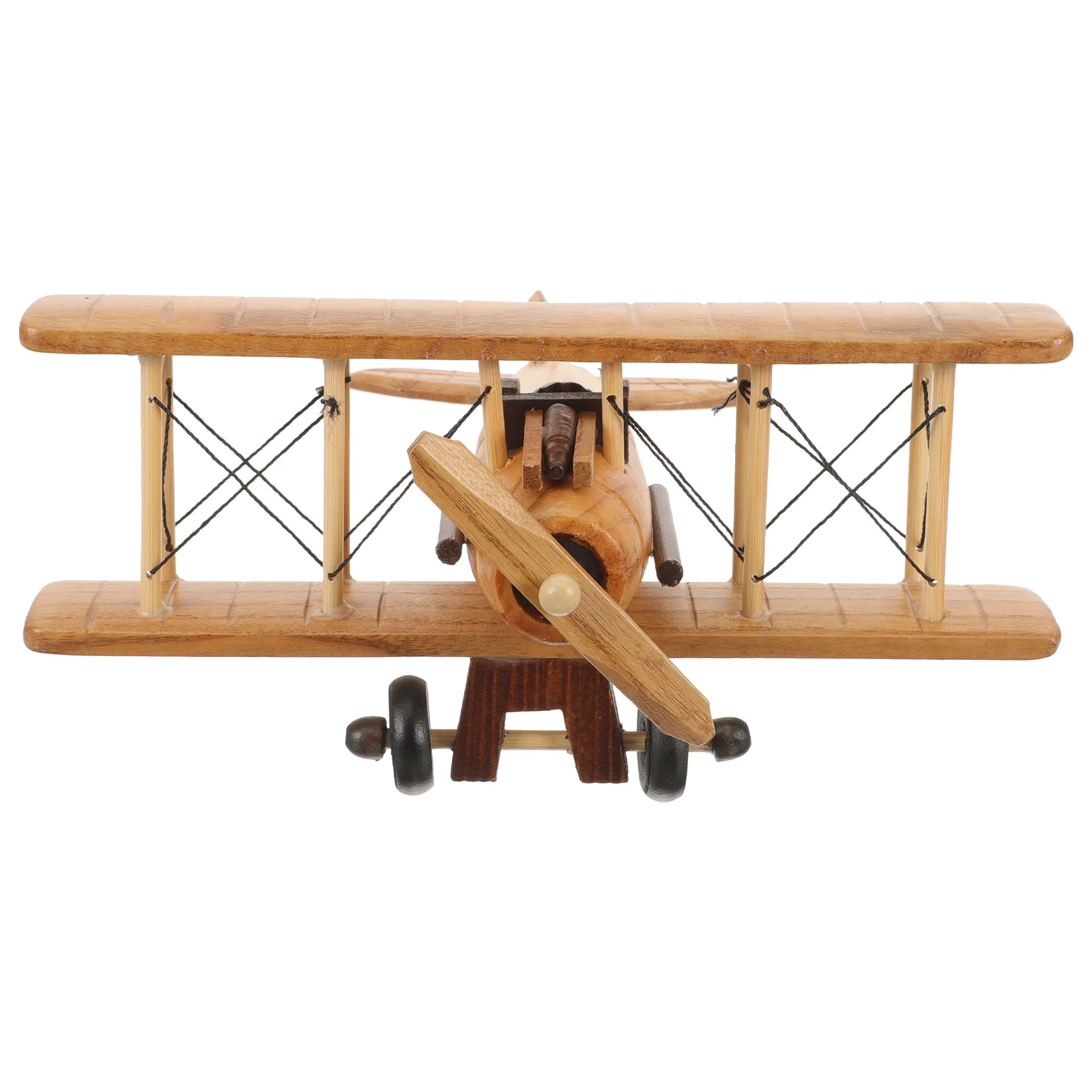 

Retro Wooden Plane Toys Vintage Model Crafts Miniature Toys Room Decor Ornament Miniature