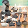 1 Set Portable Beach Sand Play Toys Cartoon Lightweight Beach Play Toys Funny Morandi color Beach Bucket Toys Children 2