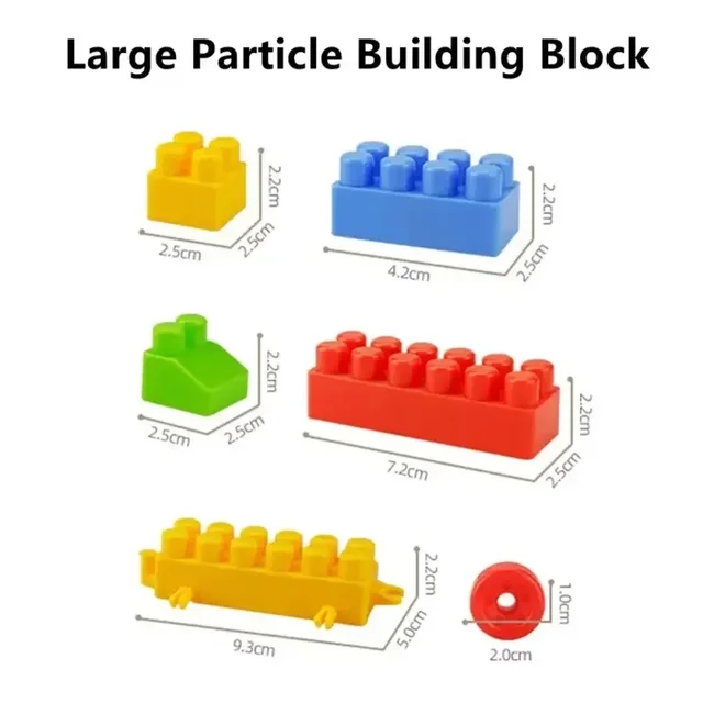 130 Pieces Of Large Particle Building Block Assembled For Early Childhood Education Toy And Children's Puzzle Toy Christmas Gift 6