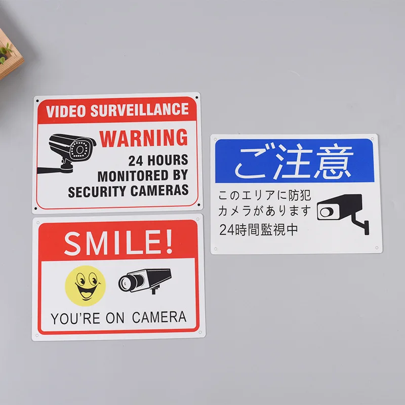 Safety Signage with Aluminum Plate Non-Adhesive Warning Sign for Indoor Use Customizable Size And Language