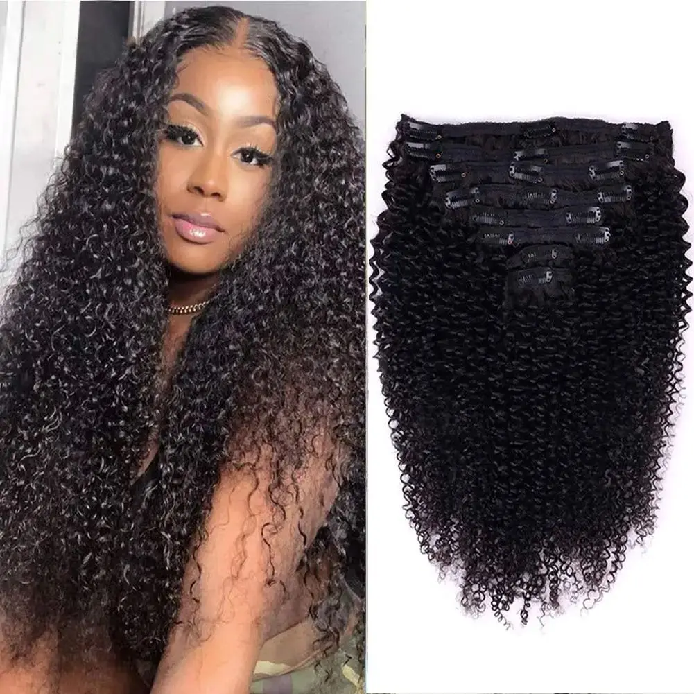 Hair Extensions Human Hair 120g/Set 8 Pieces for Women